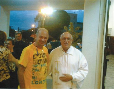 Irmão Sérgio e Frei Luís Antônio Frigo (um dos meus orientadores espirituais)